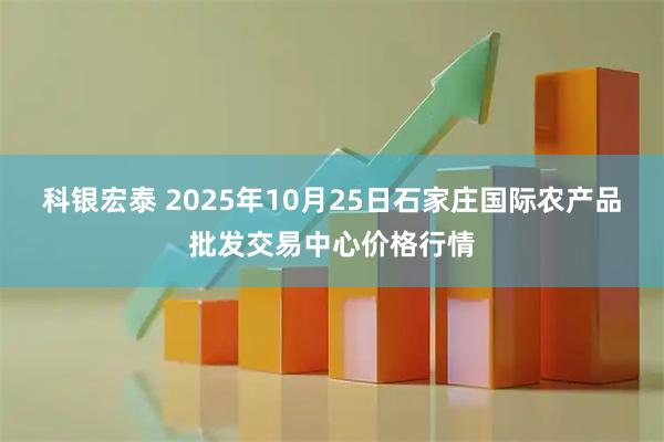 科银宏泰 2025年10月25日石家庄国际农产品批发交易中心价格行情