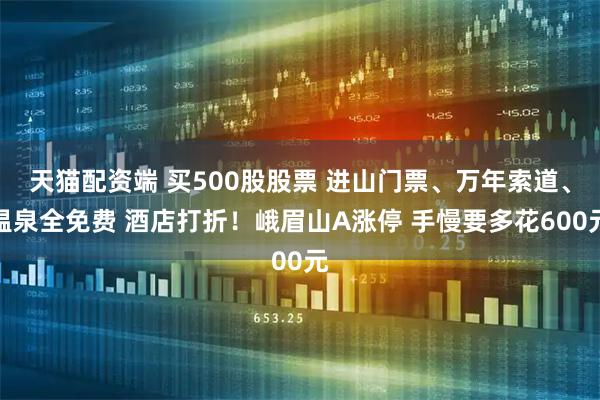 天猫配资端 买500股股票 进山门票、万年索道、温泉全免费 酒店打折!峨眉山A涨停 手慢要多花600元